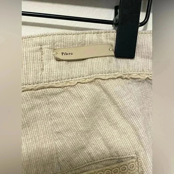 Pilcro and the Letterpress Anthropologie Pant Tan Size 4 - Picture 3 of 5